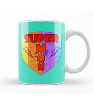 Super Mom Novelty Süper Anne Kupa Bardak Porselen