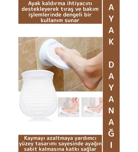 #BanyoAksesuar Yaşlı Sağlık Sorunu Tıraş Bakımı Kaydırmaz Pedallı Dayanıklı Şık Duş Ayak Dayanağı