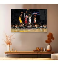 NBA Ünlü Oyuncuları Cam Tablo