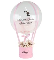 Anneler Günü Pembe Balon Kutusu Kişiye Özel