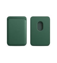 Sneezy İphone 13 Mini-13-13 Pro-13 Pro max Uyumlu Birinci Sınıf Magsafe Cüzdan Magsafe Deri Kartlık (Haki)