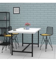 Knsz ufak boy tel bar sandalyesi 1 li uslu syhsrı 55 cm oturma yüksekliği mutfak bahçe cafe ofis (Karışık)