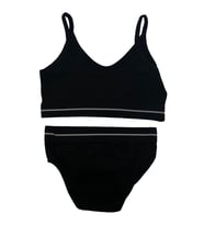 Koza Dora Model Kaşkorse Çizgili Sporcu Takım - 80343 (Siyah)