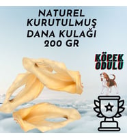 Naturel Kurutulmuş Dana Kulağı 200Gr Köpek Ödülü