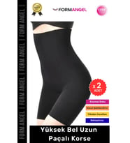 #Korse Lazer Kesim İz Göstermez Toparlayıcı Kaymaz Kadın Yüksek Bel Uzun Paçalı Korse - 2 Adet