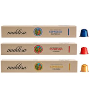 Muhlisa Espresso 3 Çeşit Kapsül Kahve Seti Guatemala, Ethiopia, Colombia (30 KAPSÜL)