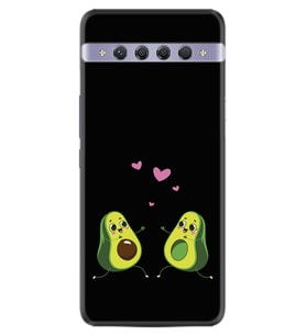 TCL 10 Plus Kılıf Silikon Desen Aşık Avokadolar 1642