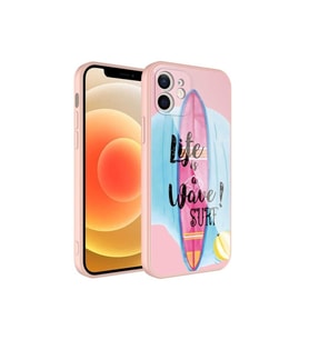 Apple iPhone 11 Uyumlu Kılıf Kamera Korumalı Desenli Sert Silikon Zore Epoksi Kapak (Model 10)