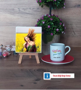 Çocuk Gelişim Uzmanı Fotoğraflı Dekoratif Taş, Ahşap Altlıklı Türk Kahvesi Fincanı Hediye Öğretmenler Günü Hediyesi (Model 3)