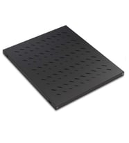 AGER AGER Dikili Tip 19" 1U D600mm için Sabit Siyah Raf Modülü AA-SBT60-A-S1