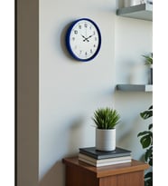 36 Cm Lacivert Dekoratif Duvar Saati (Standart)