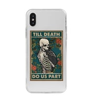 Iphone XS MAX Uyumlu Till Death Tarot Kart Tasarımlı Şeffaf Telefon Kılıfı