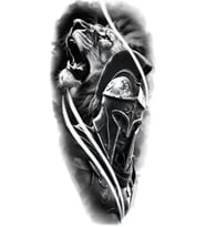 Caş Dekorasyon Aslan Figürlü Geçici Dövme Tattoo