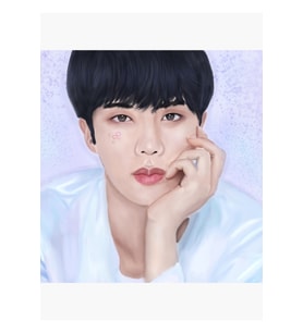 Bts Be Konsepti Sanat Jın Tablo Ahşap Poster Dekoratif Kod1682