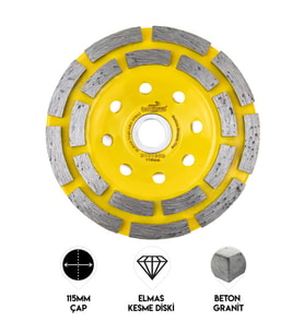 115mm Segmentli Turbo Elmas Taşlama Diski