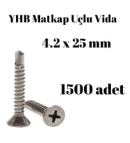 Matkap Uçlu Vida YHB 4.2x25 mm 1500'lü Paket