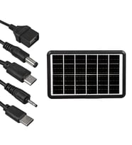 Powermaster 6 Volt 1.33 A 8 Watt Solar Güneş Enerji Paneli Çoklu Şarj Cihazı Kamp Tipi Güneş Enerjisi Şarj Cihazı