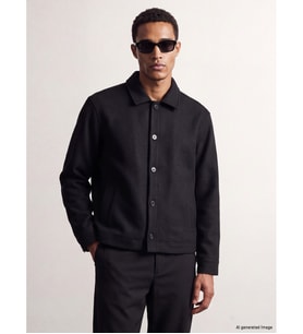 LCW Vision Antrasit Regular Fit Erkek Kaşe Gömlek Ceket