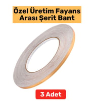 Yüksek Kaliteli Kendinden Yapışkanlı Duvar Karo Zemin 5 MtX0.5 Cm Gold Fayans Arası Şerit Bant 3 Ad