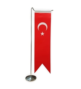 Türk Bayraklı Masa Bayrağı - Kırlangıç Bayrak (Standart)