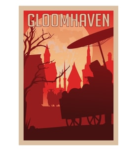 Gloomhaven Masa Oyunu - Minimalist Seyahat Poster Tarzı - Oyun Sanatı Tablo Ahşap Poster Dekoratif