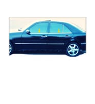 Mercedes E Klasse W210 Krom Cam Çıtası 4 prç. 1995-2002 P. Çelik