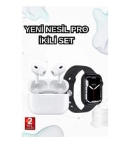Mey İthalat® 2025 Model Akıllı Saat ve Yeni Nesil Pro Bluetooth Kulaklık TWS Yüksek Ses Kaliteli