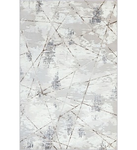Eliana Home Baskılı, Yıkanabilir Kaymaz Taban Salon Halısı LNA0745 100x150 cm (Gri)