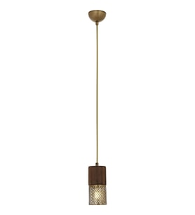 AVONNI AV-60265-1E Eskitme Kaplama Modern Avize E27 Metal Ahşap 9cm