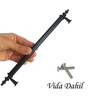 5 Adet Erciyes kulp Siyah 192 mm Kulp Mobilya Mutfak Dolabı Çekmece Dolap Kapak Kulpu Kulbu Metal Kulpları