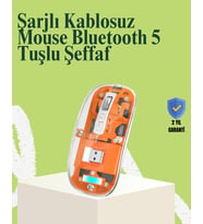 Kablosuz, Sessiz, Ergonomik ve Şarjlı Fare - Gelişmiş Çoklu Cihaz Desteği