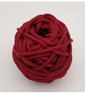 Angel Çanta Aksesuar 5 mm Bordo Renk Polyester Makrome