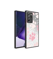 Samsung Galaxy Note 20 Ultra Uyumlu Kılıf Aynalı Desenli Kamera Korumalı Parlak Zore Mirror Kapak (Pati Desenli)