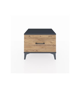 Hyperion Komodin Tek Çekmeceli 60x44x48 Antrasit-Çam