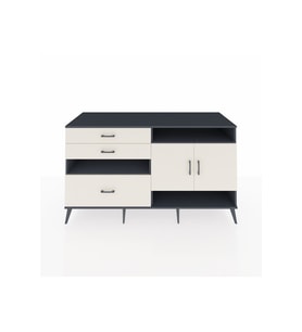Kronos Konsol 4 Raflı 3 Çekmeceli 2 Kapaklı 176x59x99 Antrasit-Aytaşı