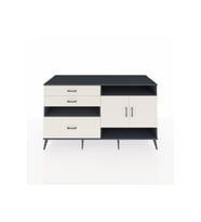 Kronos Konsol 4 Raflı 3 Çekmeceli 2 Kapaklı 176x59x99 Antrasit-Aytaşı