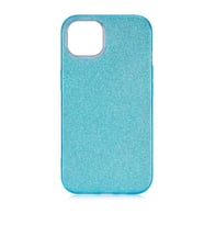 Uyumlu Model Apple iPhone 13 Mini Kılıf Simli Parlak Shining Kapak (Mavi)