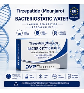 DVPD Medical Tirzepatide 10 mg + Bacteriostatic Water Research Kit