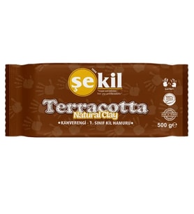 Şekil Seramik Kil Hamuru 500 Gr Kahverengi