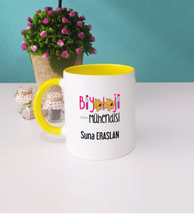 Biyoloji Mühendisi Kupa Bardak Sarı