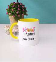 Biyoloji Mühendisi Kupa Bardak Sarı