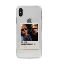 Iphone Xsmax Uyumlu Hızlı ve Öfkeli Minimalist Poster Desenli Şeffaf Telefon Kılıfı