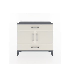 Arges Şifonyer 2 Raflı 2 Çekmeceli 2 Kapaklı 88x30x80 Antrasit-Aytaşı