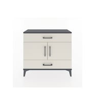 Arges Şifonyer 2 Raflı 2 Çekmeceli 2 Kapaklı 88x30x80 Antrasit-Aytaşı