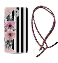Samsung Note 3 4 5 8 9 20 Ultra 10 Lite Kılıf Boyun Asklı Rasta Silikon Flowers 4 1390