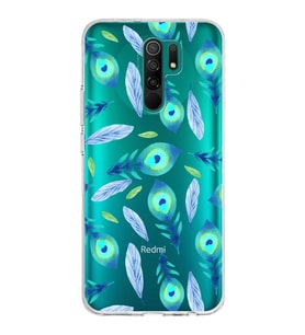 PrintiFy Xiaomi Redmi 9 ile Uyumlu 1mm Slim Fit Nazar Boncuğu 3 Baskılı Şeffaf  Kılıf