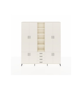 Arges Gardrop 17 Raflı 4 Çekmeceli 8 Kapaklı 220x30x243 Aytaşı-Aytaşı