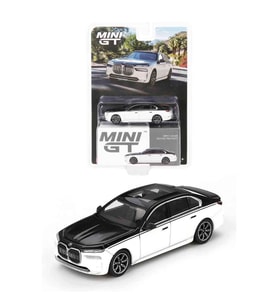MİNİ GT 1:64 BMW İ7 xDRİVE60 ALPİNE WHİTE BLACK SAPPHİNE