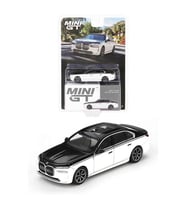 MİNİ GT 1:64 BMW İ7 xDRİVE60 ALPİNE WHİTE BLACK SAPPHİNE