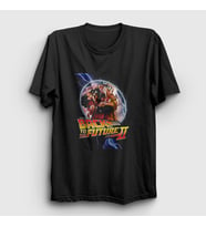 Presmono Unisex Siyah Clock Film Geleceğe Dönüş Back To The Future T-Shirt 242918tt